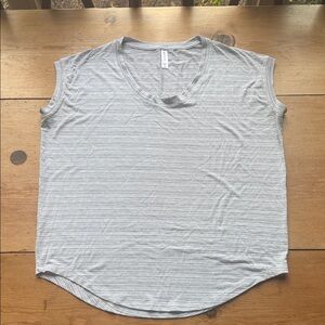 Athleta Gray Striped Women's Top size M.  NWOT oversized
